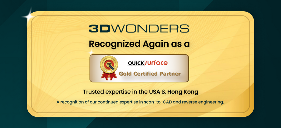 3D Wonders Reconfirmed as QUICKSURFACE Gold Reseller Partner 2026