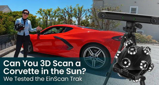 Can You 3D Scan a Corvette in the Sun? We Tested the EinScan Trak