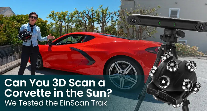 Can You 3D Scan a Corvette in the Sun? We Tested the EinScan Trak
