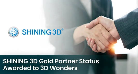 SHINING 3D Gold Partner Status Awarded to 3D Wonders