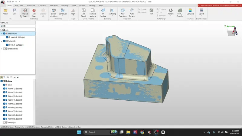 Quick Surface Software Quicksurface Reverse Engineering Software – 3D Wonders